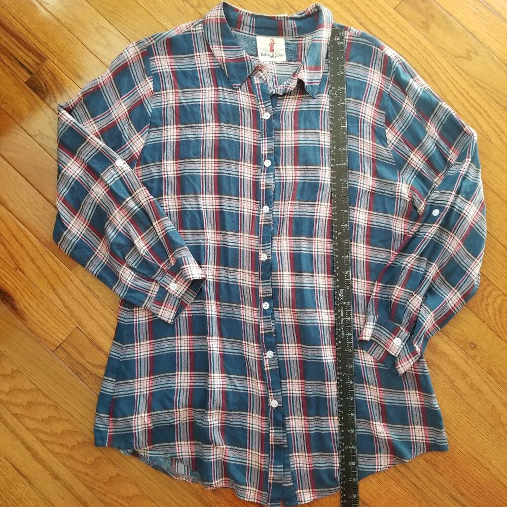 Boho Jane oversized plaid flannel S - Picture 8 of 8